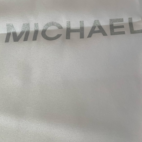 Michael Kors medium white Dustbag silver sparkling logo 16“x15“ - Picture 3 of 4